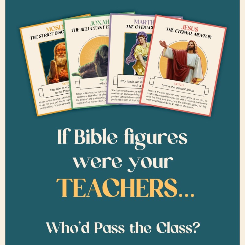If Bible Figures Were Your Teachers….