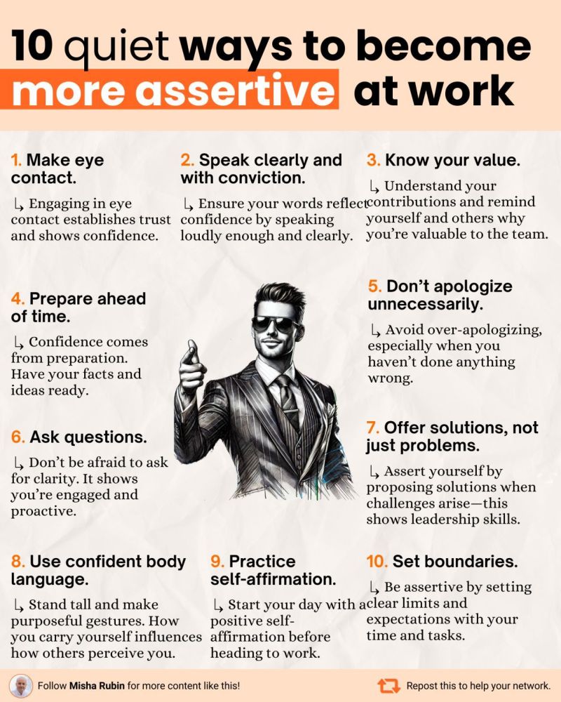 10 Quiet Ways to Be More Assertive At Work – Kenrick Vaz