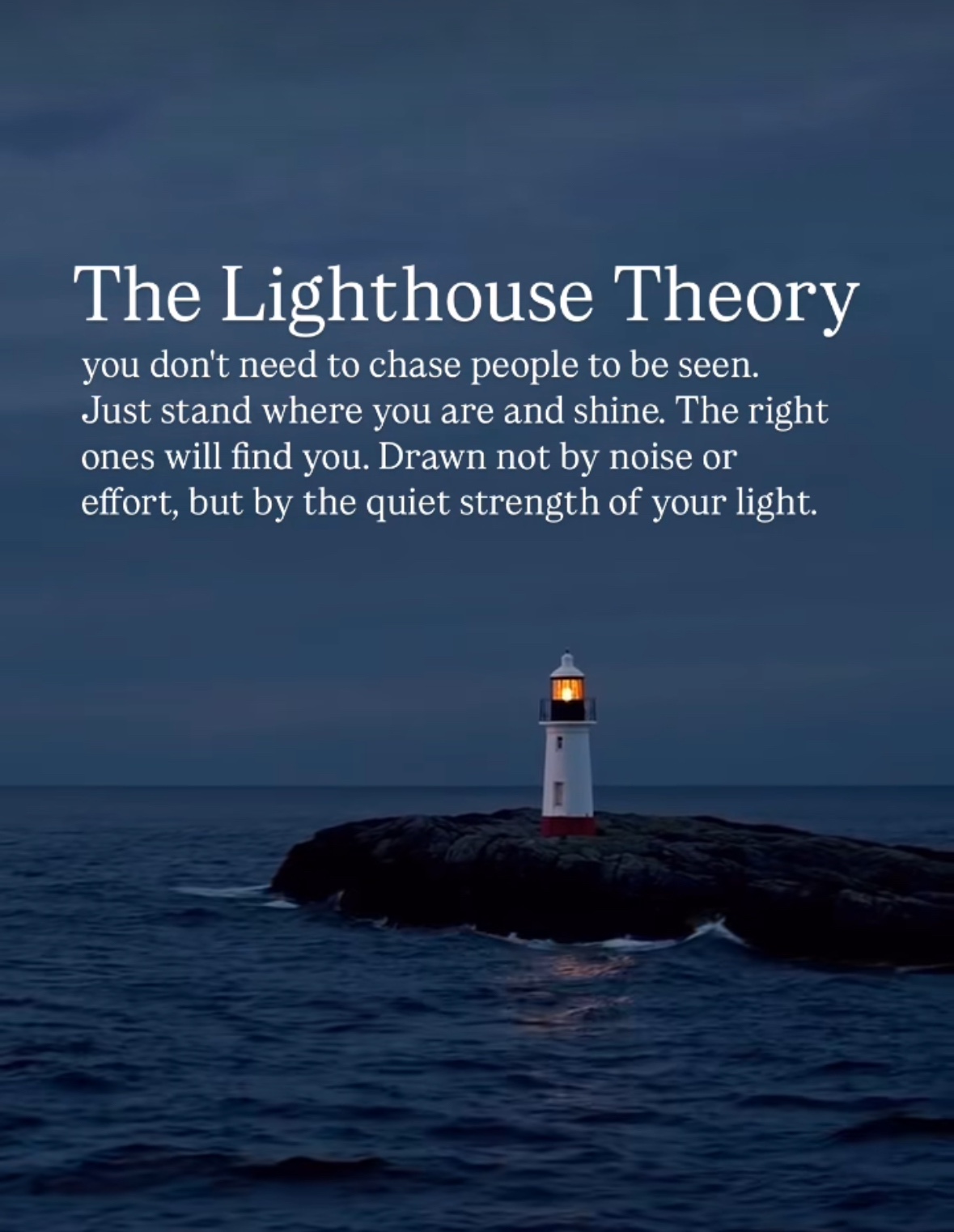 The Lighthouse Theory: Shine So Bright They Can’t Miss You – Kenrick Vaz