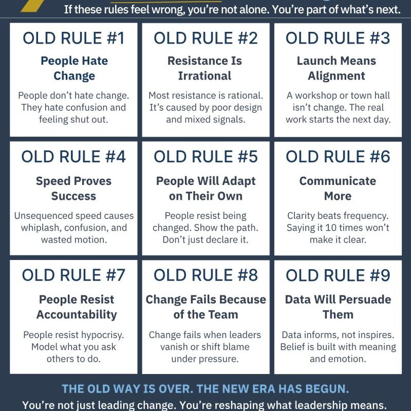 9 Old Rules About&nbsp;Change