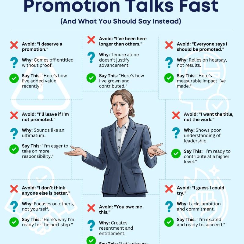 8 Phrases That Ruin Promotion&nbsp;Talks