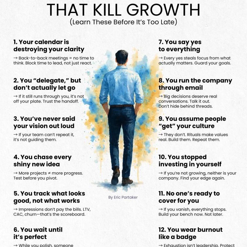 12 Habits That Kill&nbsp;Growth