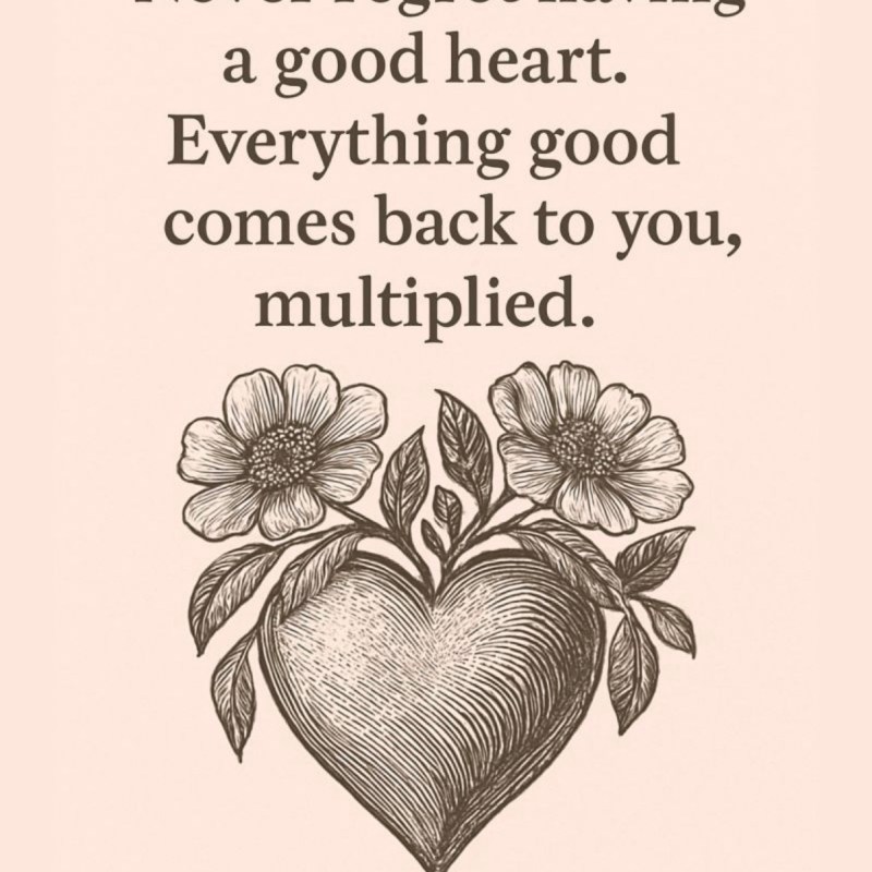 The Multiplication Effect of a Good&nbsp;Heart