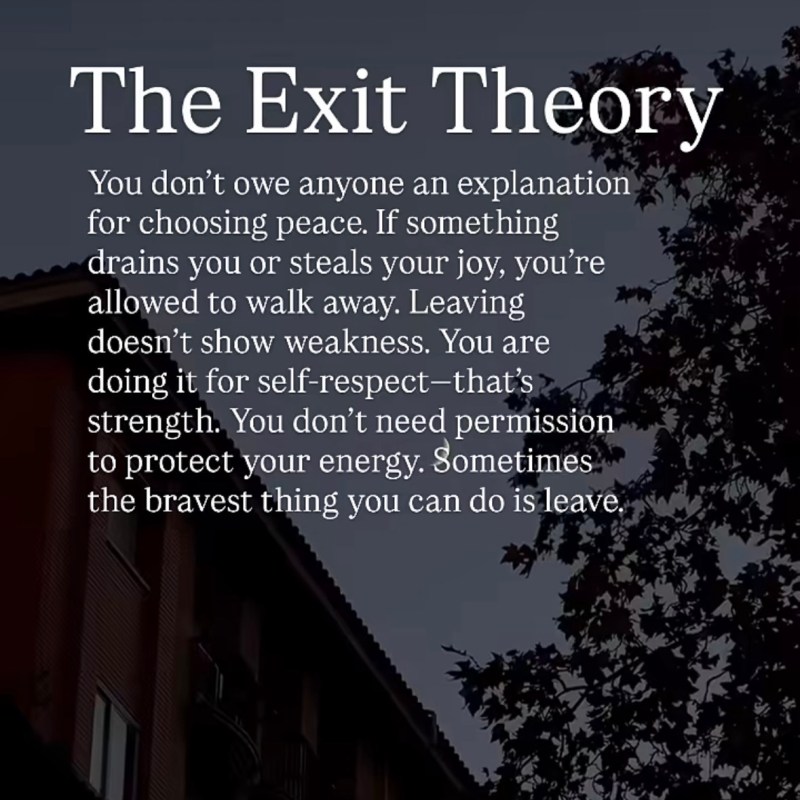The Exit Theory
