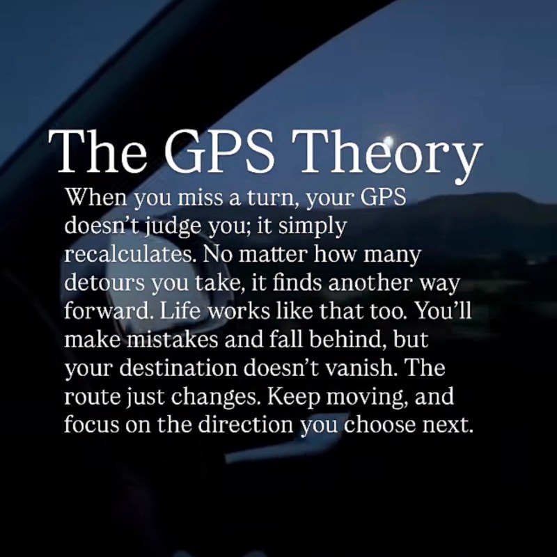 The GPS Theory – Recalculating Without&nbsp;Shame
