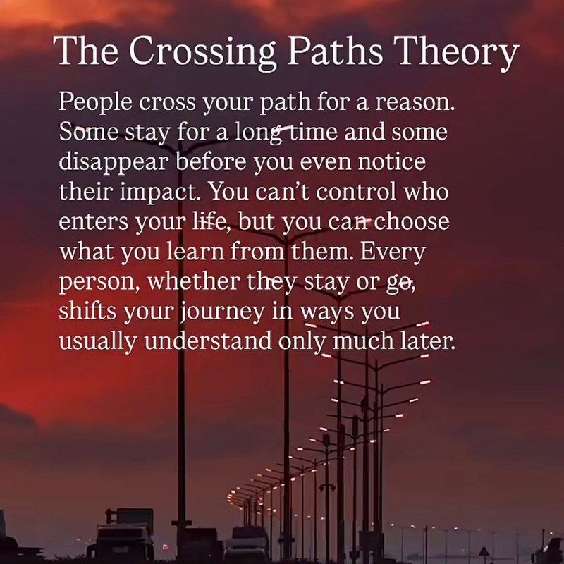The Crossing Paths&nbsp;Theory