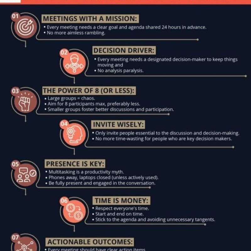 8 Rules for a Great&nbsp;Meeting