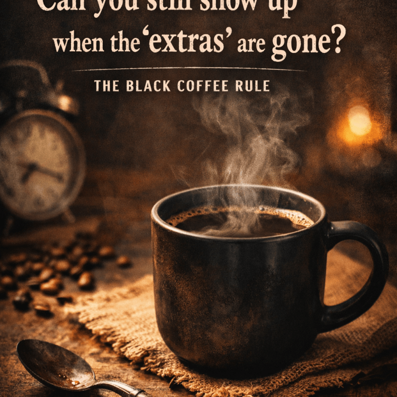 The Black Coffee Rule: A Simple Mindset That Can Quietly Change Your&nbsp;Life