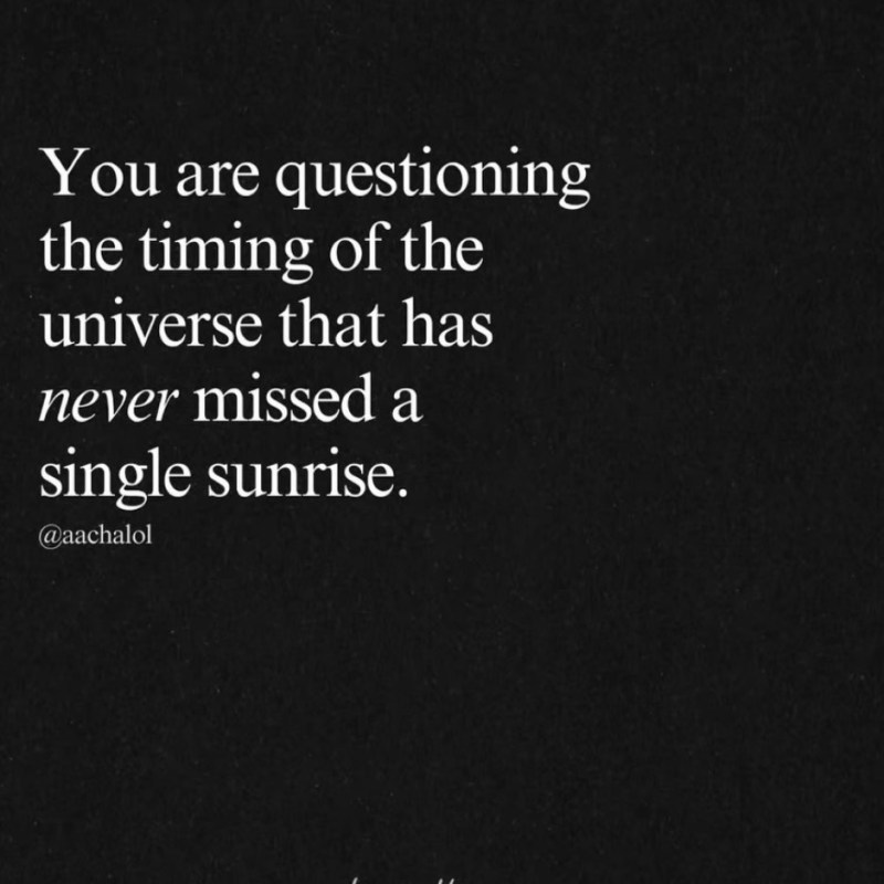 Right On Time, Even When You Doubt&nbsp;It